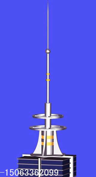 楼顶不锈钢避雷针装饰塔雕塑